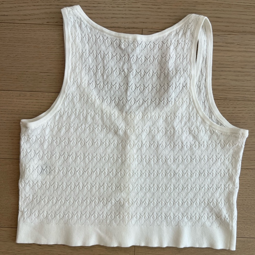 Aritzia Wilfred Button Front Sweater Tank Size L - Picture 3 of 5